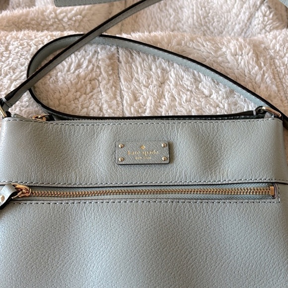 ♠️ ♠️ Kate Spade Rima Grove Street Crossbody File Bag in Lakesedge Blue - Picture 8 of 11
